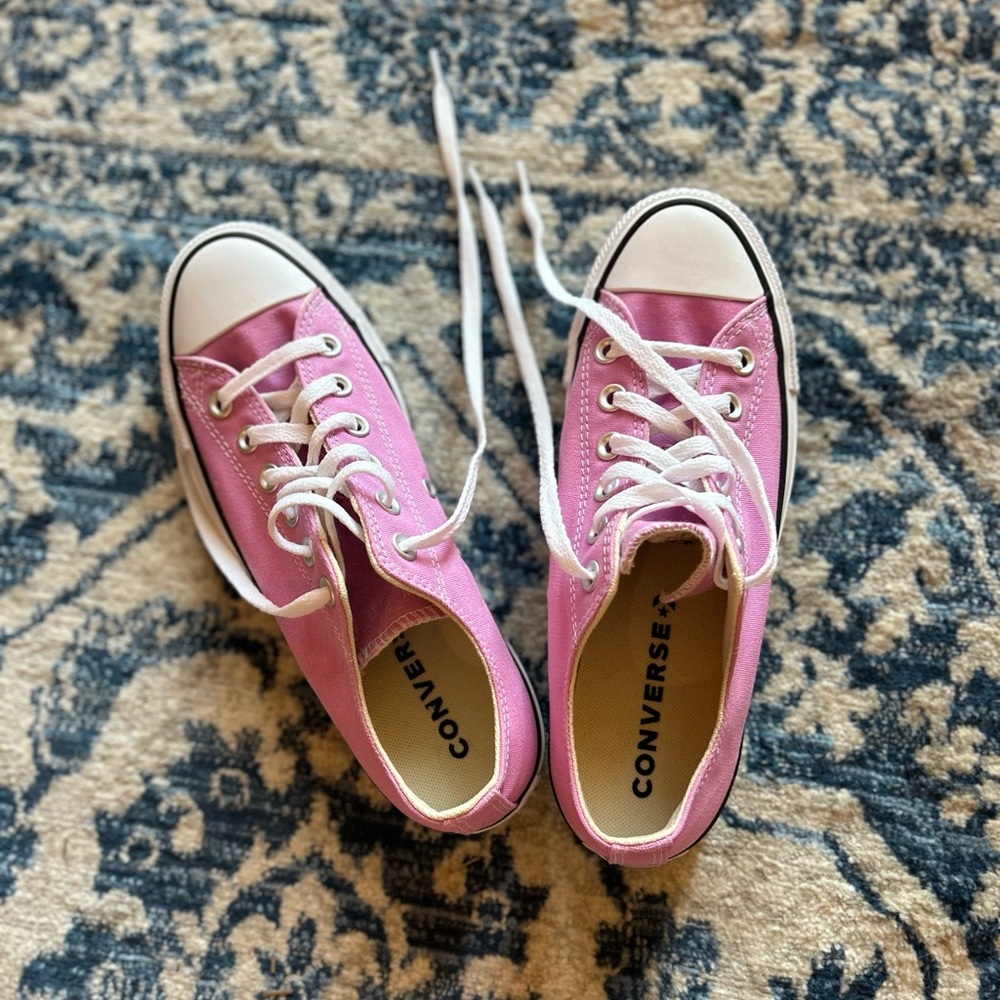 Pink Converse Low Tops
